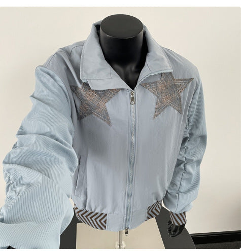 Retro Casual Jacket, Unisex Loose Couple's Workwear Coat, Trendy Youth Casual Outerwear