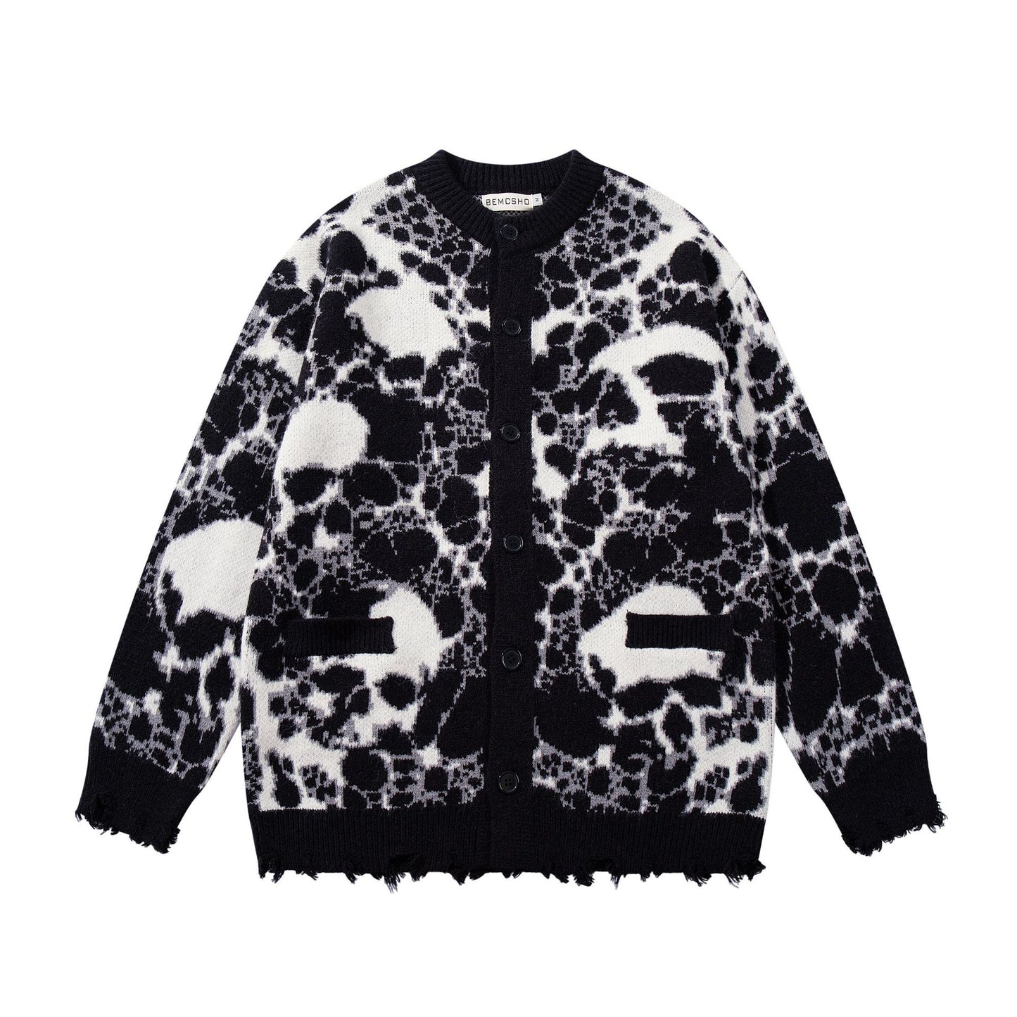 Dark skull sweater jacket