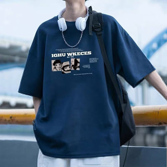 Casual Loose Fit Men's Short Sleeve T-Shirt