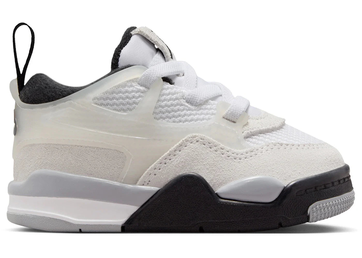 Jordan 4 RM White Light Smoke Grey Black