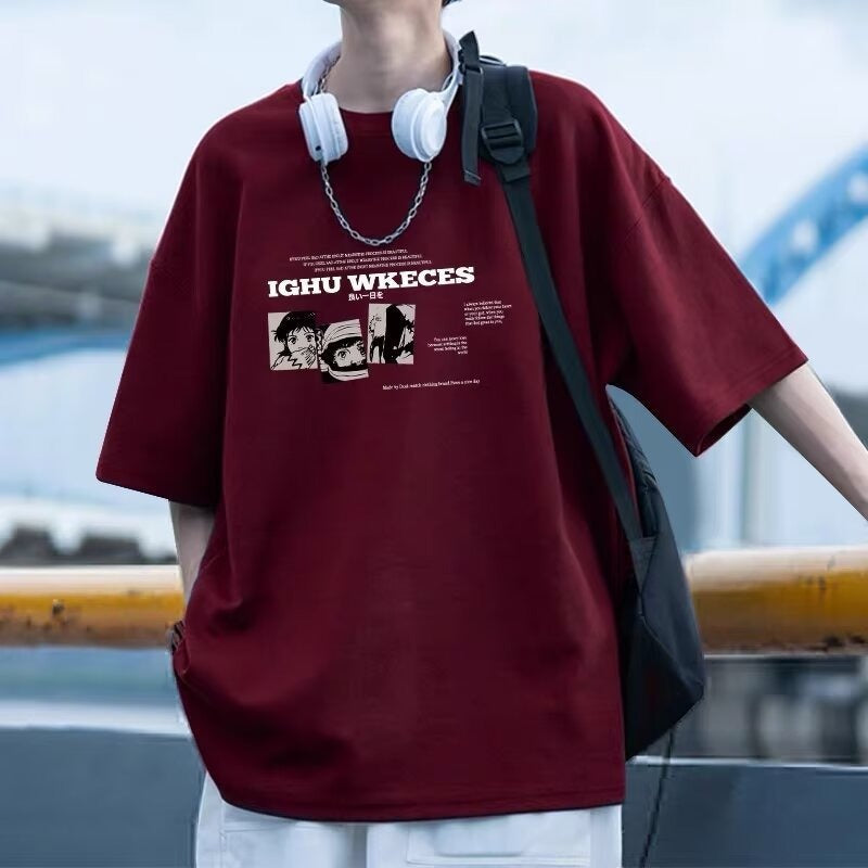 Casual Loose Fit Men's Short Sleeve T-Shirt
