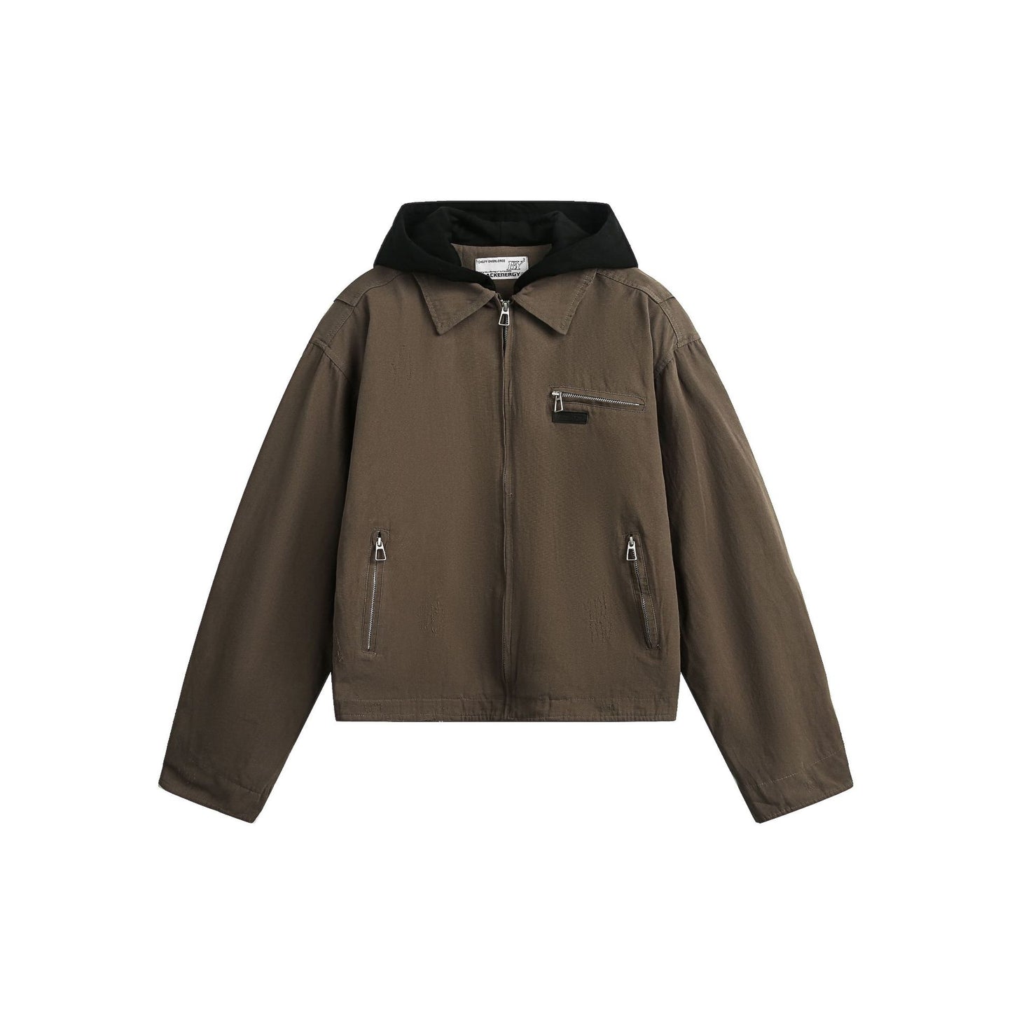 Vintage hooded jacket short jacket for men and women