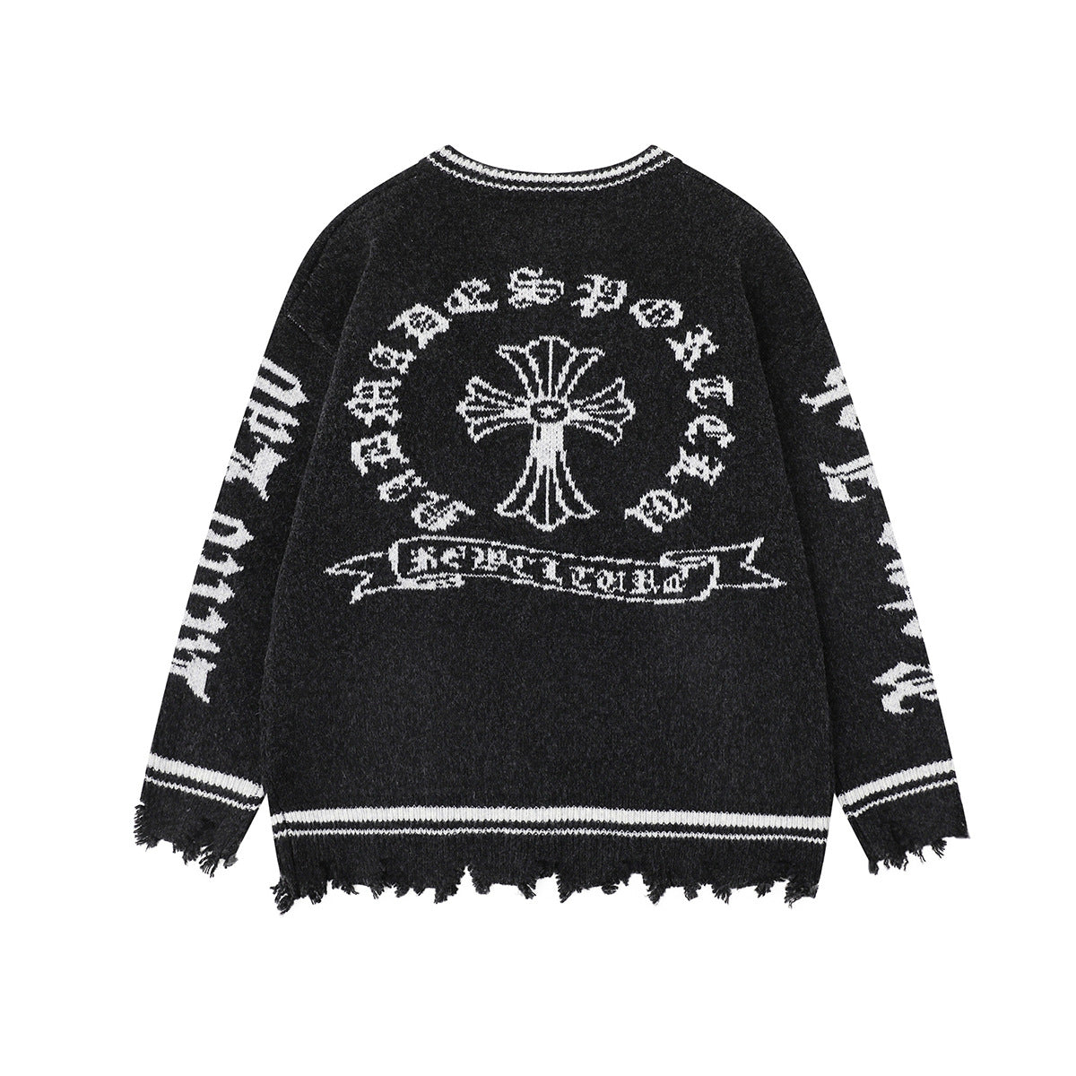 Coat Cross cardigan sweater