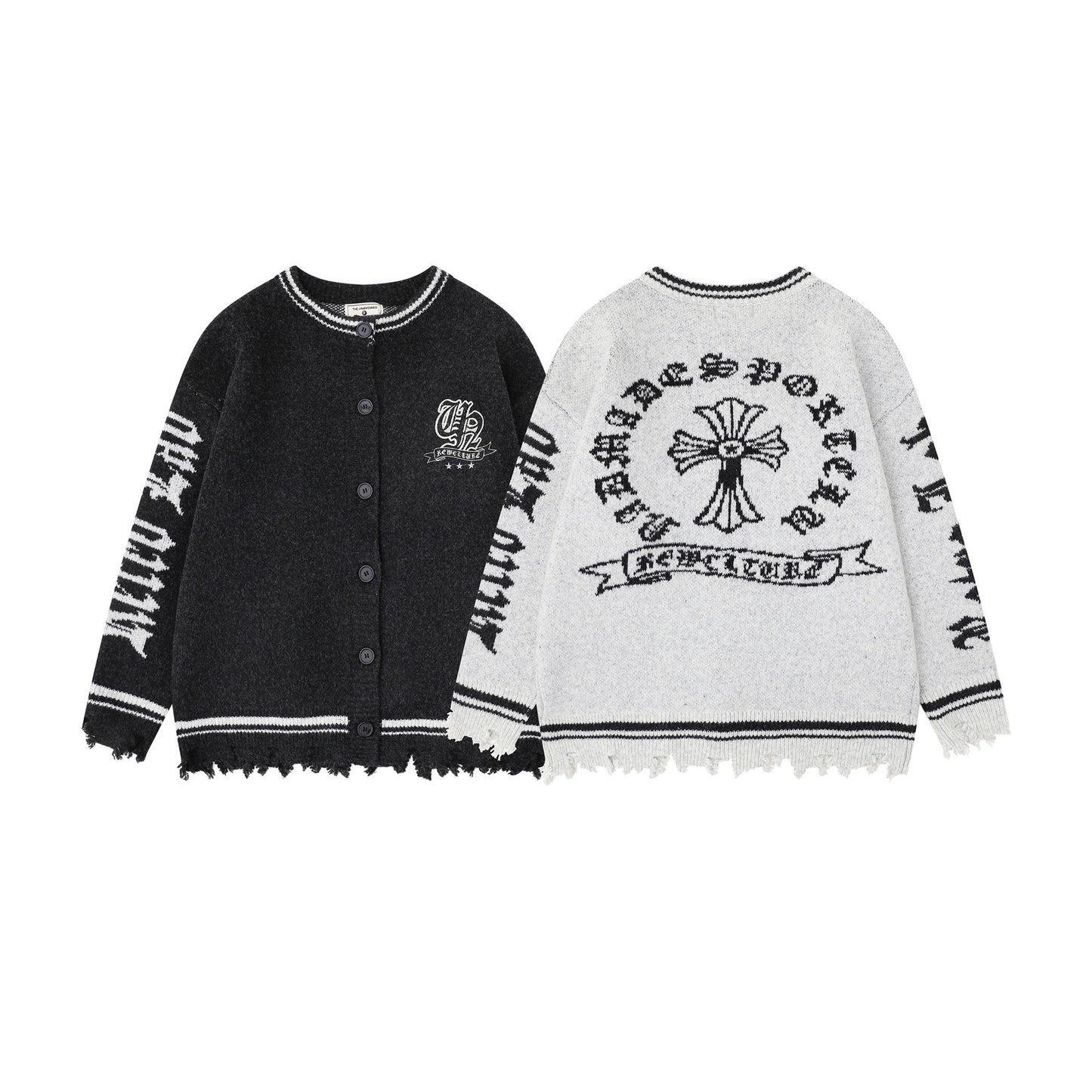 Coat Cross cardigan sweater
