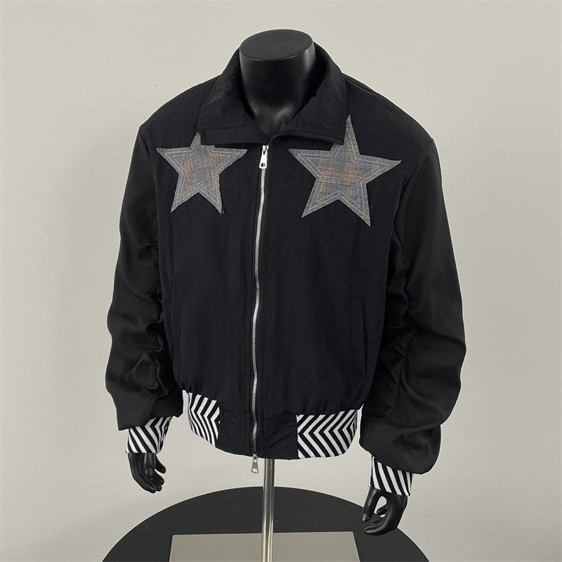 Retro Casual Jacket, Unisex Loose Couple's Workwear Coat, Trendy Youth Casual Outerwear