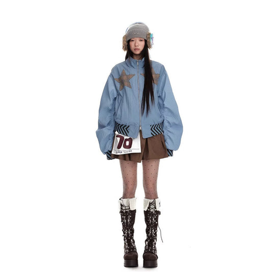 Retro Casual Jacket, Unisex Loose Couple's Workwear Coat, Trendy Youth Casual Outerwear