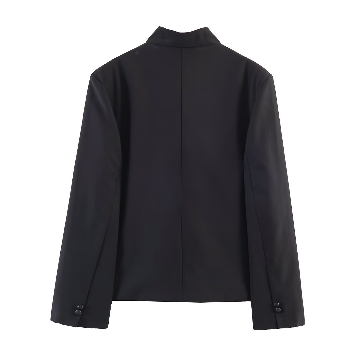 Buttoned Decorative Coat High Waist Pants  Women's Summer Casual Outwear