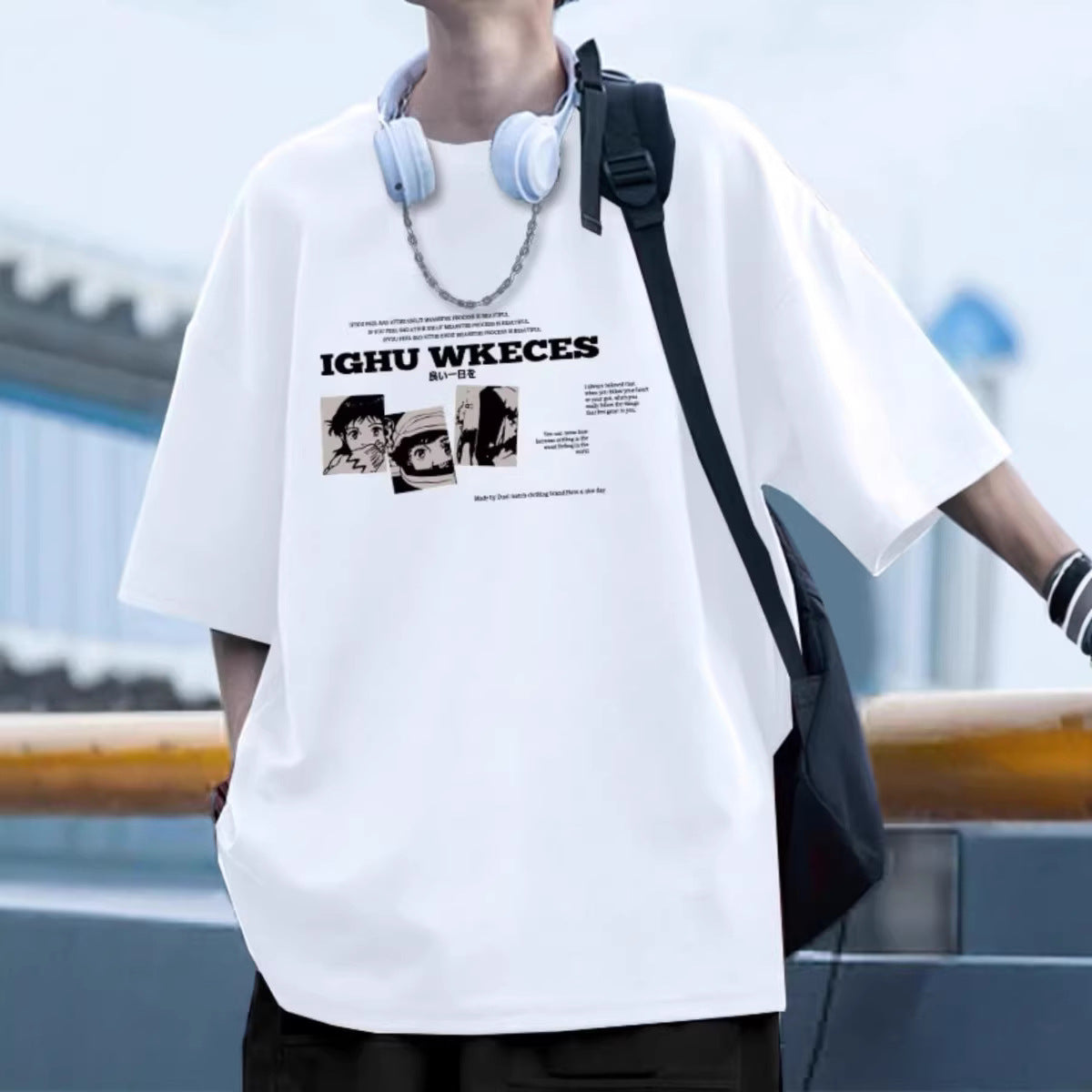 Casual Loose Fit Men's Short Sleeve T-Shirt