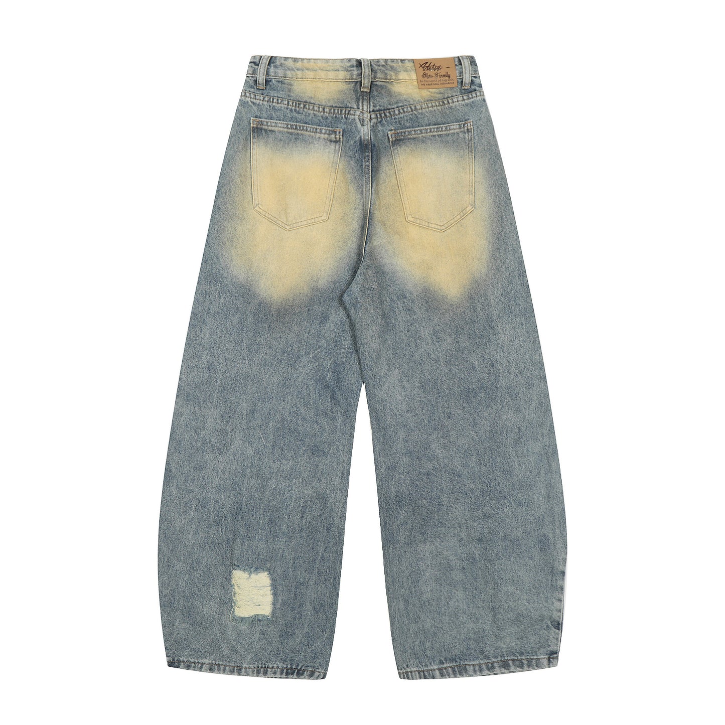 Retro cartoon zebra jeans