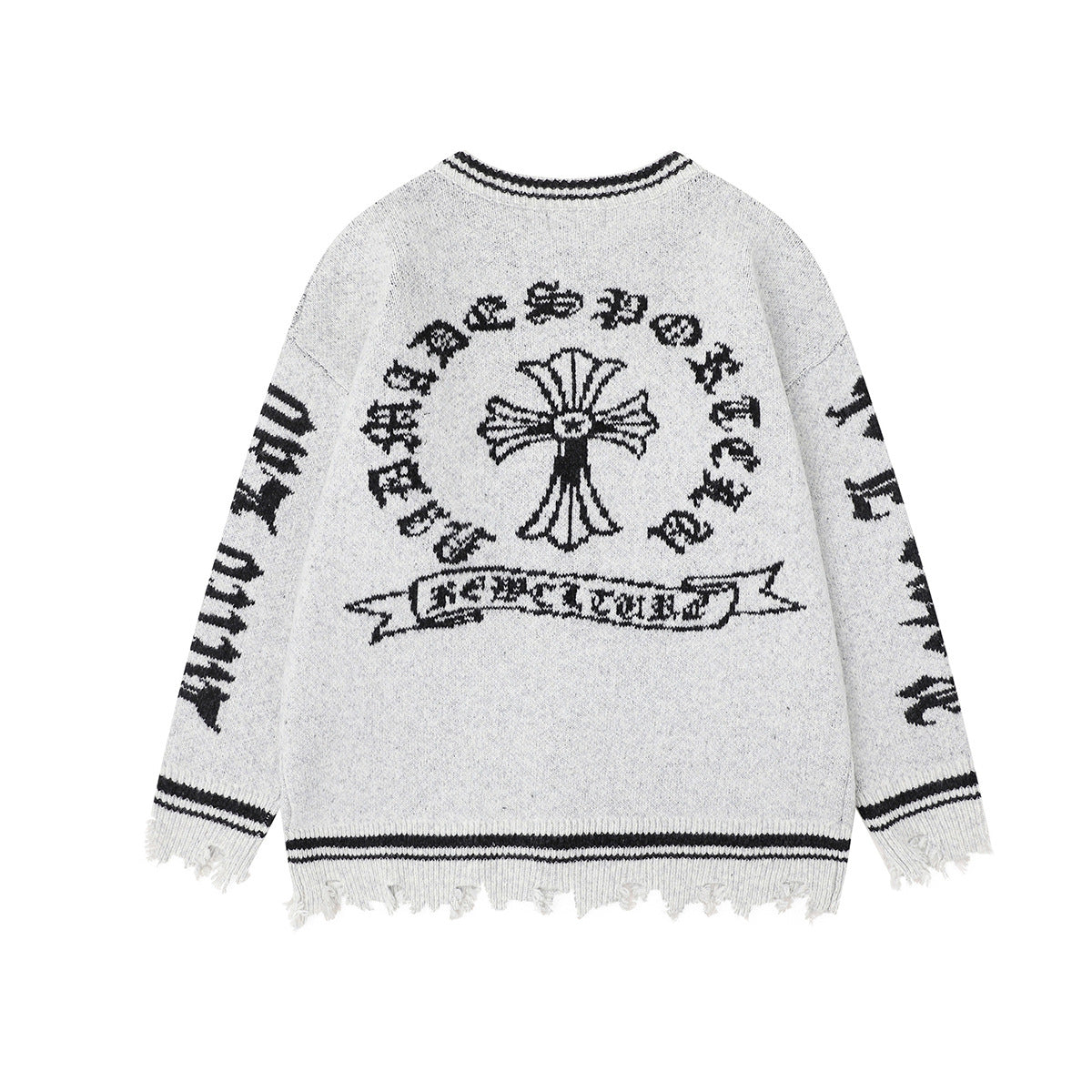 Coat Cross cardigan sweater