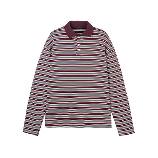 Long Sleeve  Button One Obvious Relaxed Fit Polo Collar