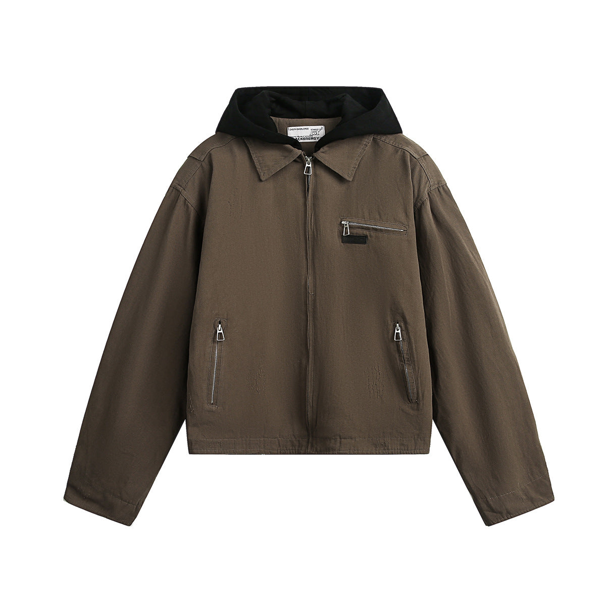 Vintage hooded jacket short jacket for men and women