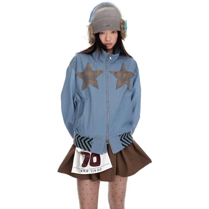 Retro Casual Jacket, Unisex Loose Couple's Workwear Coat, Trendy Youth Casual Outerwear