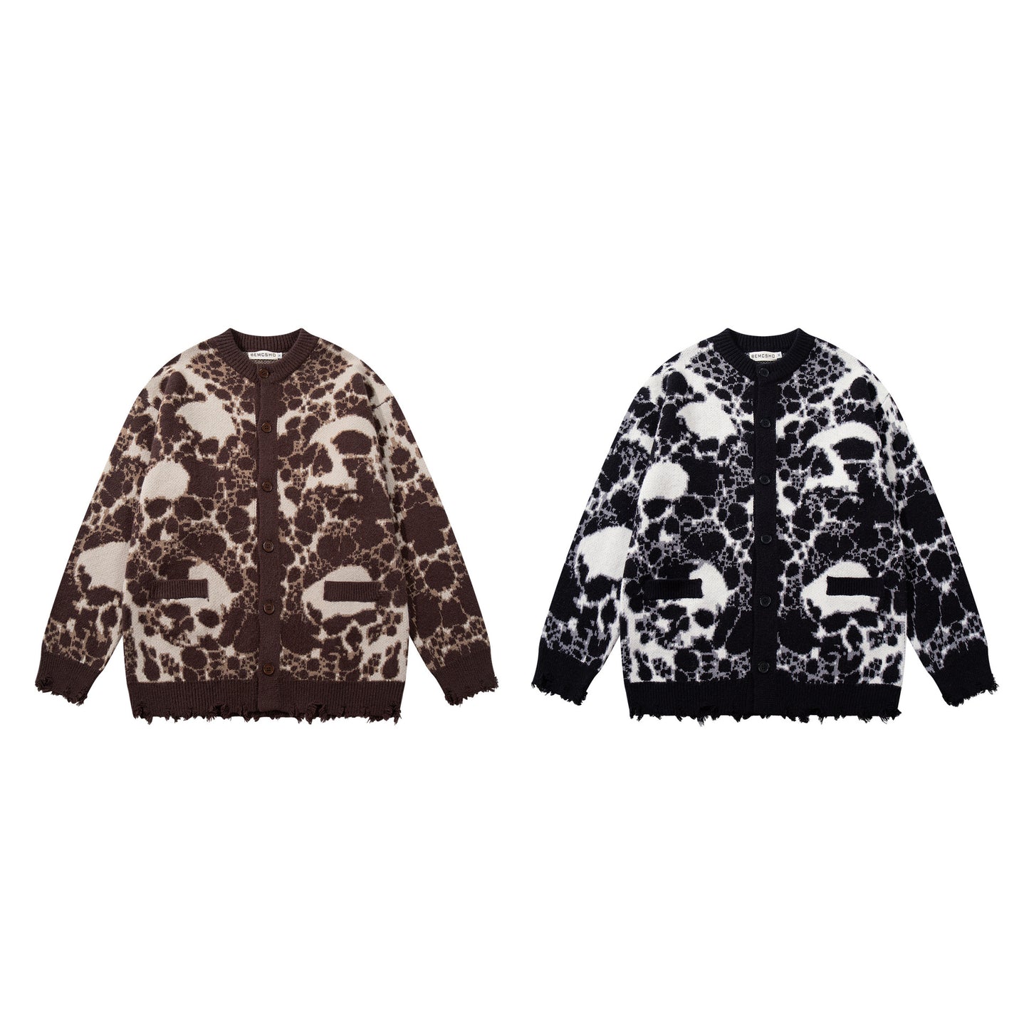 Dark skull sweater jacket