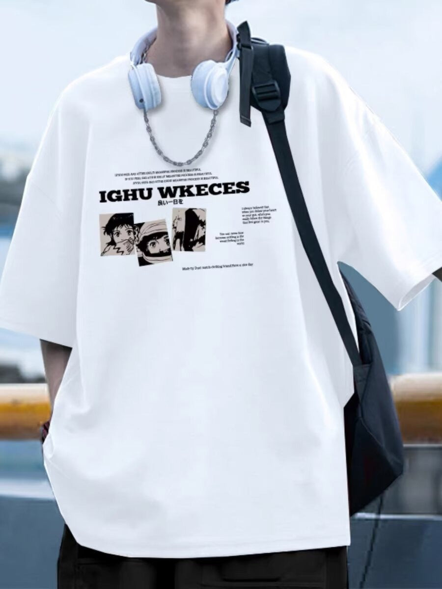 Casual Loose Fit Men's Short Sleeve T-Shirt