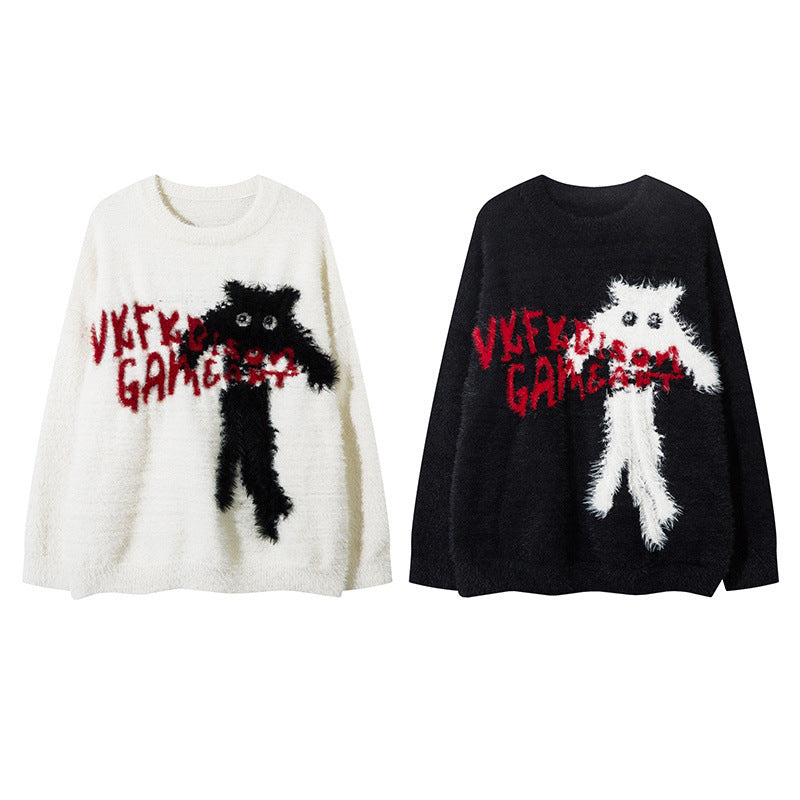 Velvet sweater couple base sweater