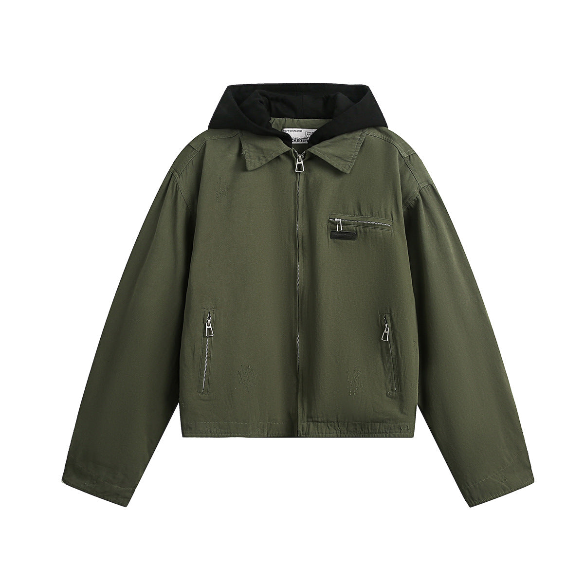 Vintage hooded jacket short jacket for men and women