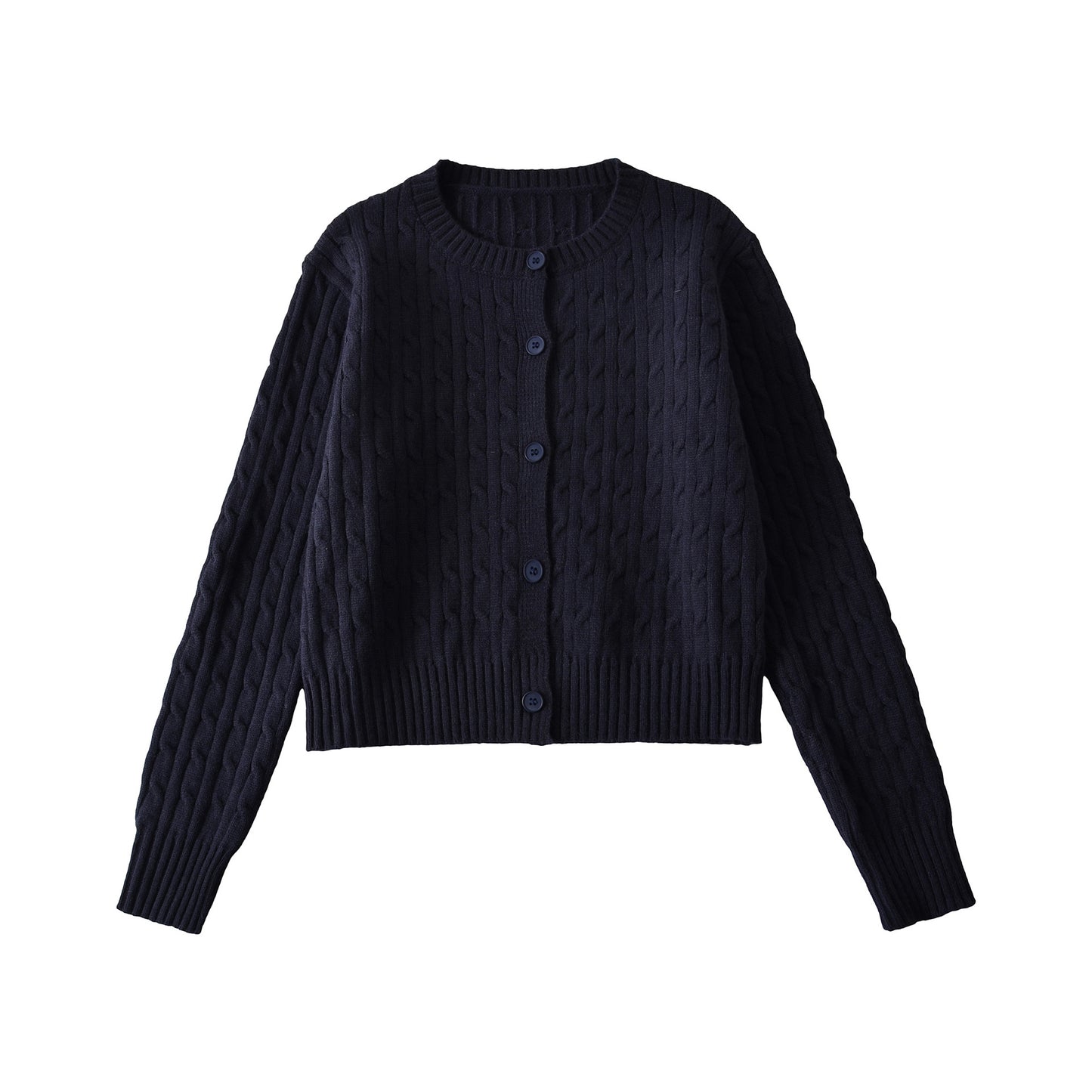 Short women's outerwear sweater