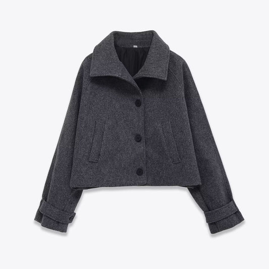 Short casual versatile short windbreaker jacket