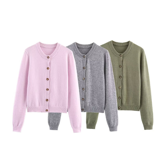 Knitted cardigan jacket