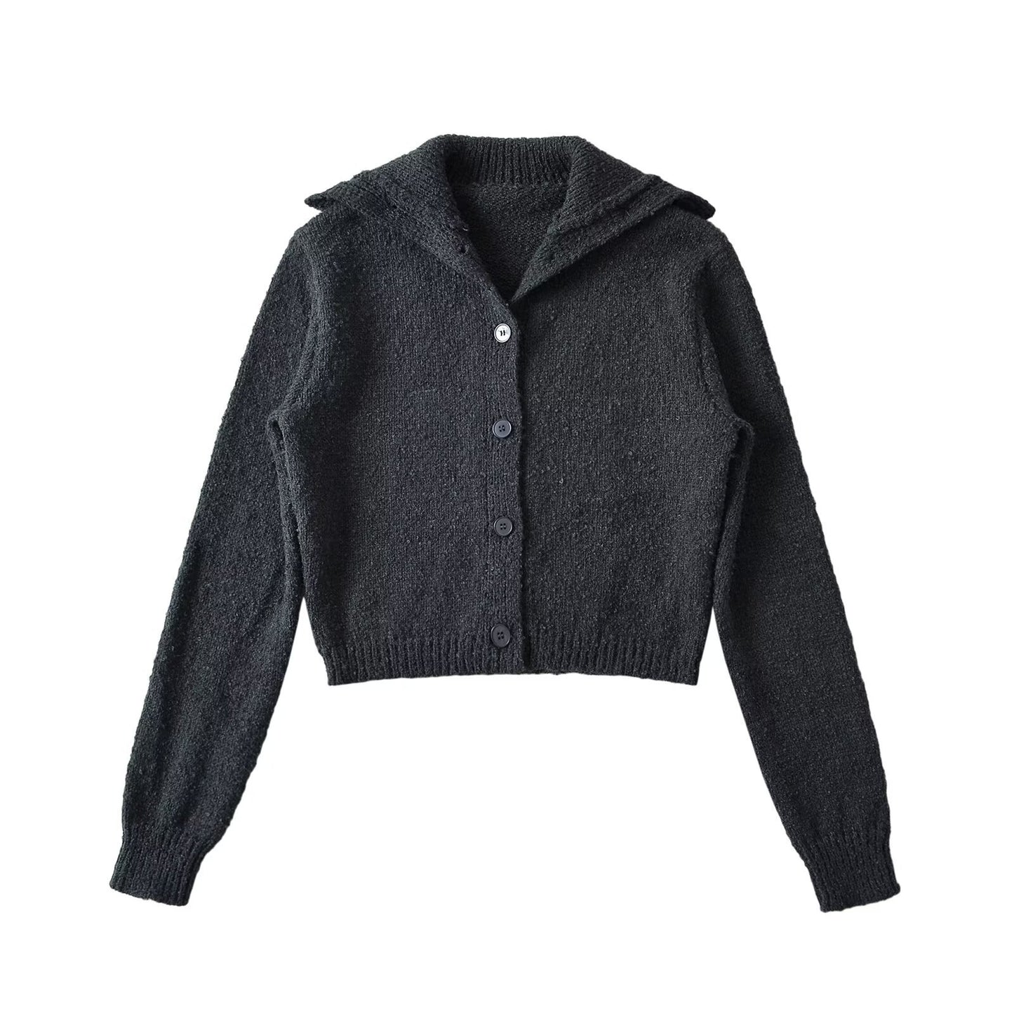 V-neck long sleeved button up top