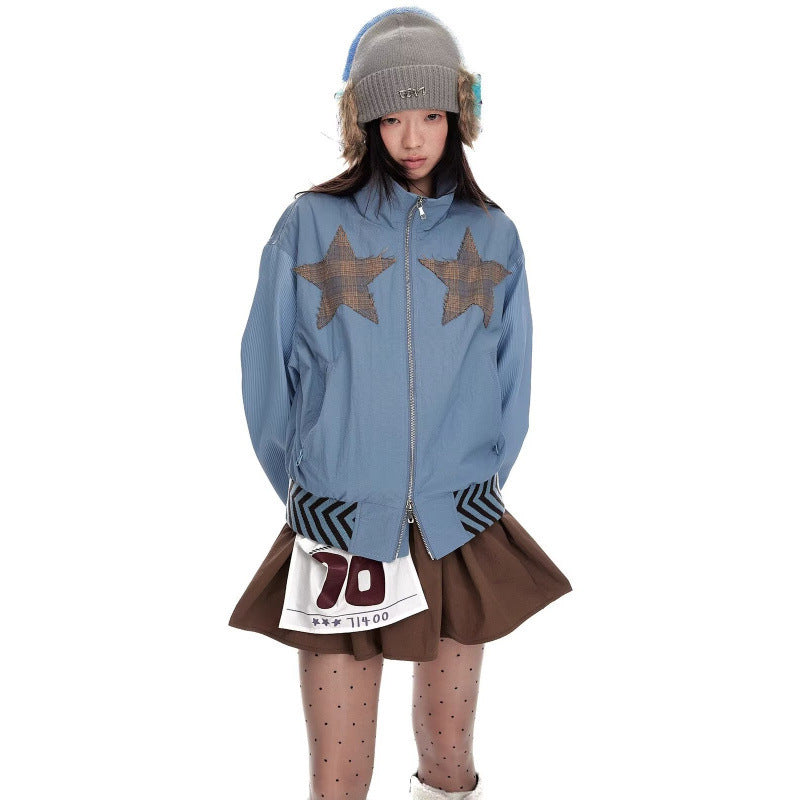 Retro Casual Jacket, Unisex Loose Couple's Workwear Coat, Trendy Youth Casual Outerwear