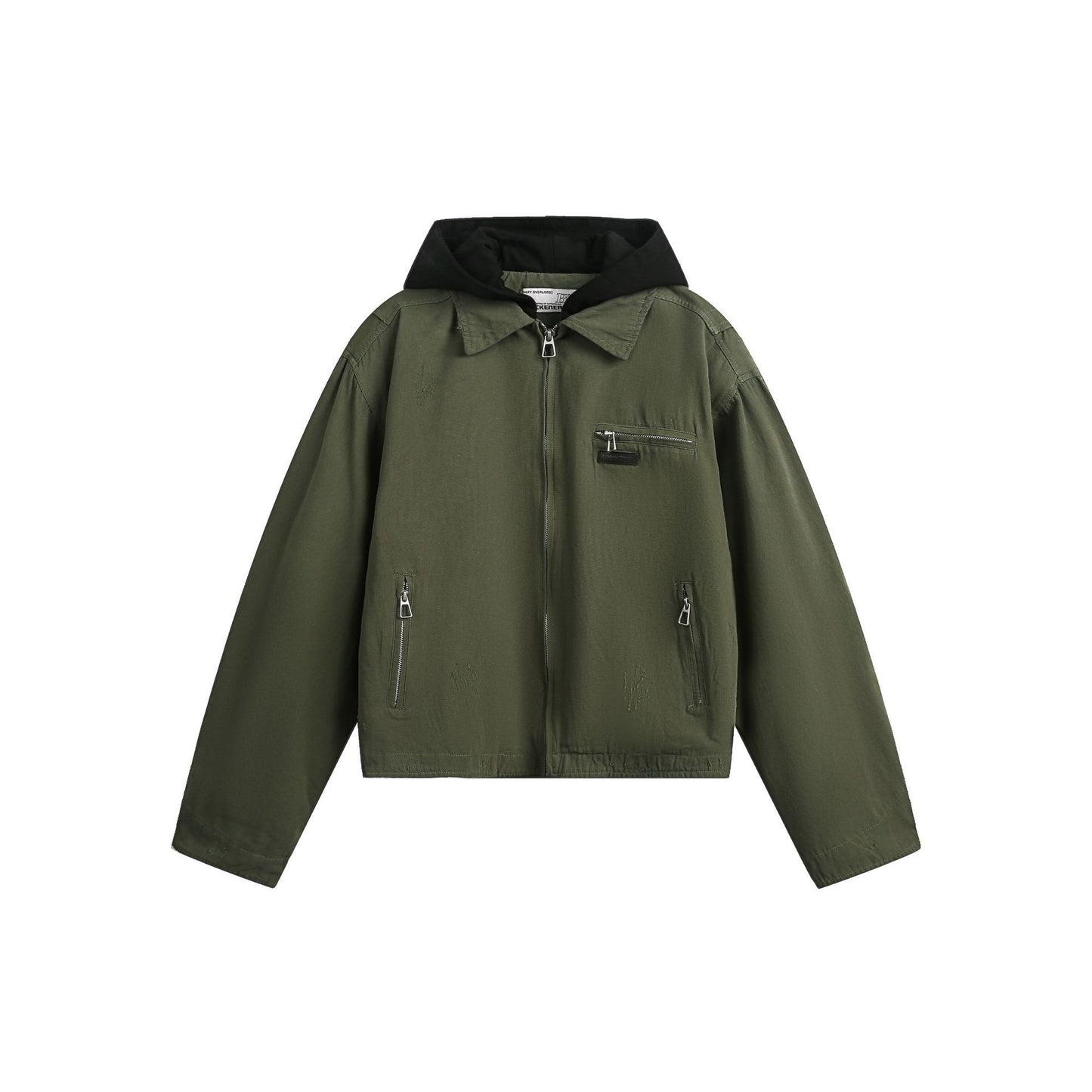 Vintage hooded jacket short jacket for men and women