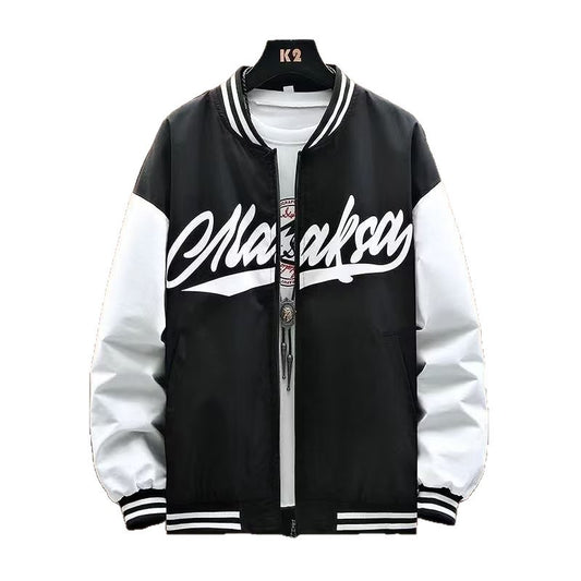 Style Jacket for Men - Loose Casual Baseball Jacket, Trendy Youth Brand Outerwear