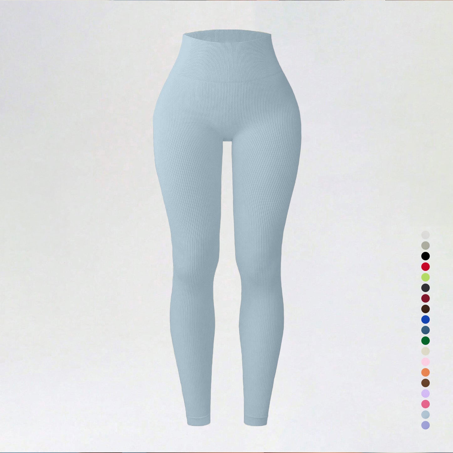 Threaded autumn and winter yoga pants seamless fitness pants high waisted sports yoga clothes leggings