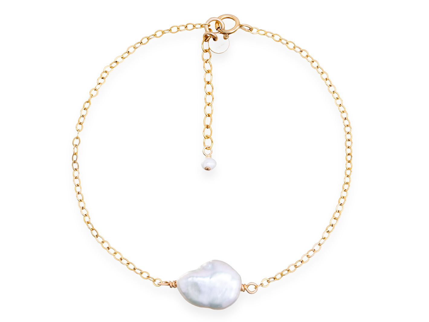 Alyssa - Single Keishi Pearl Bracelet