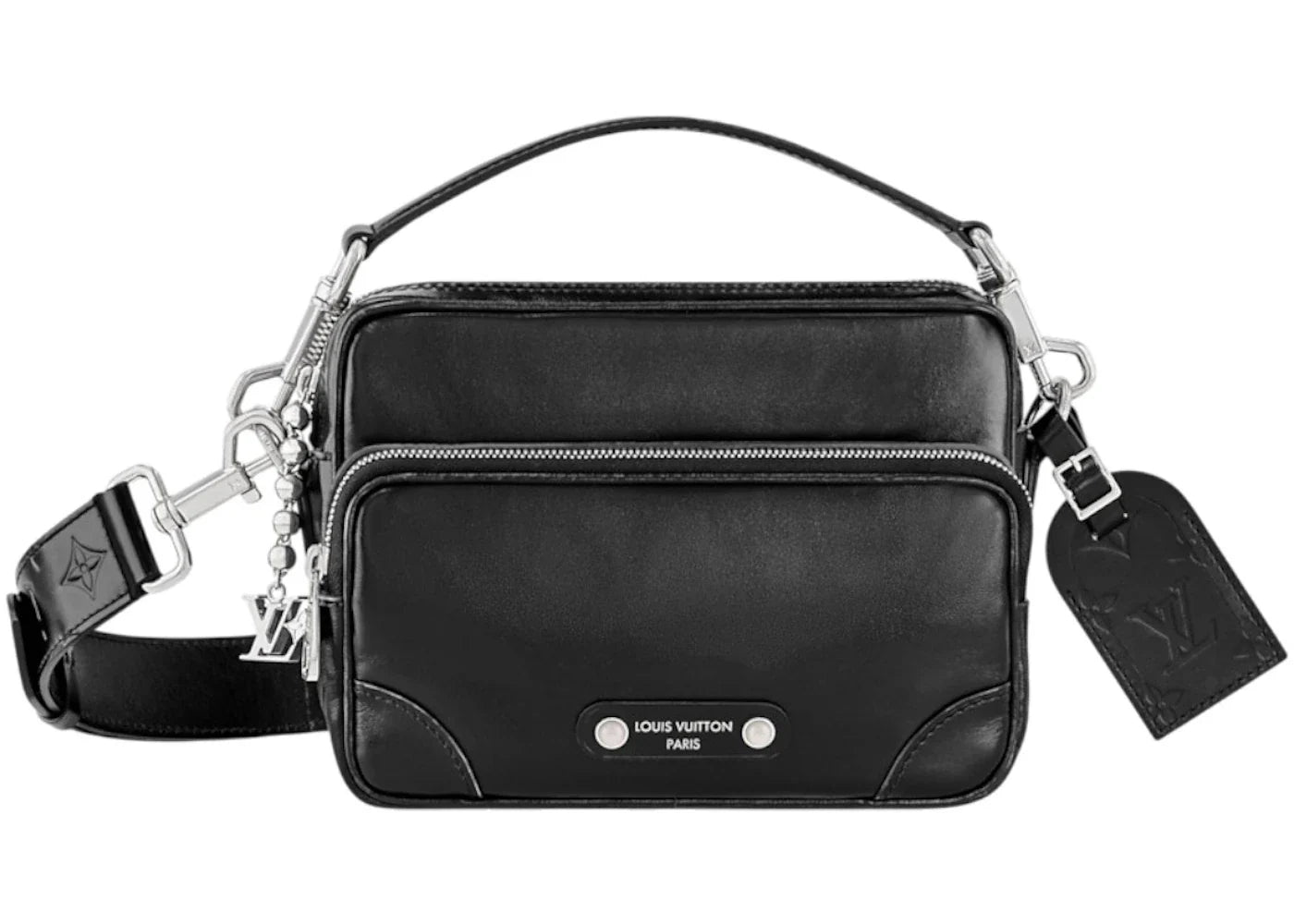 Louis Vuitton Nil City Bag Calfskin Crossbody Black