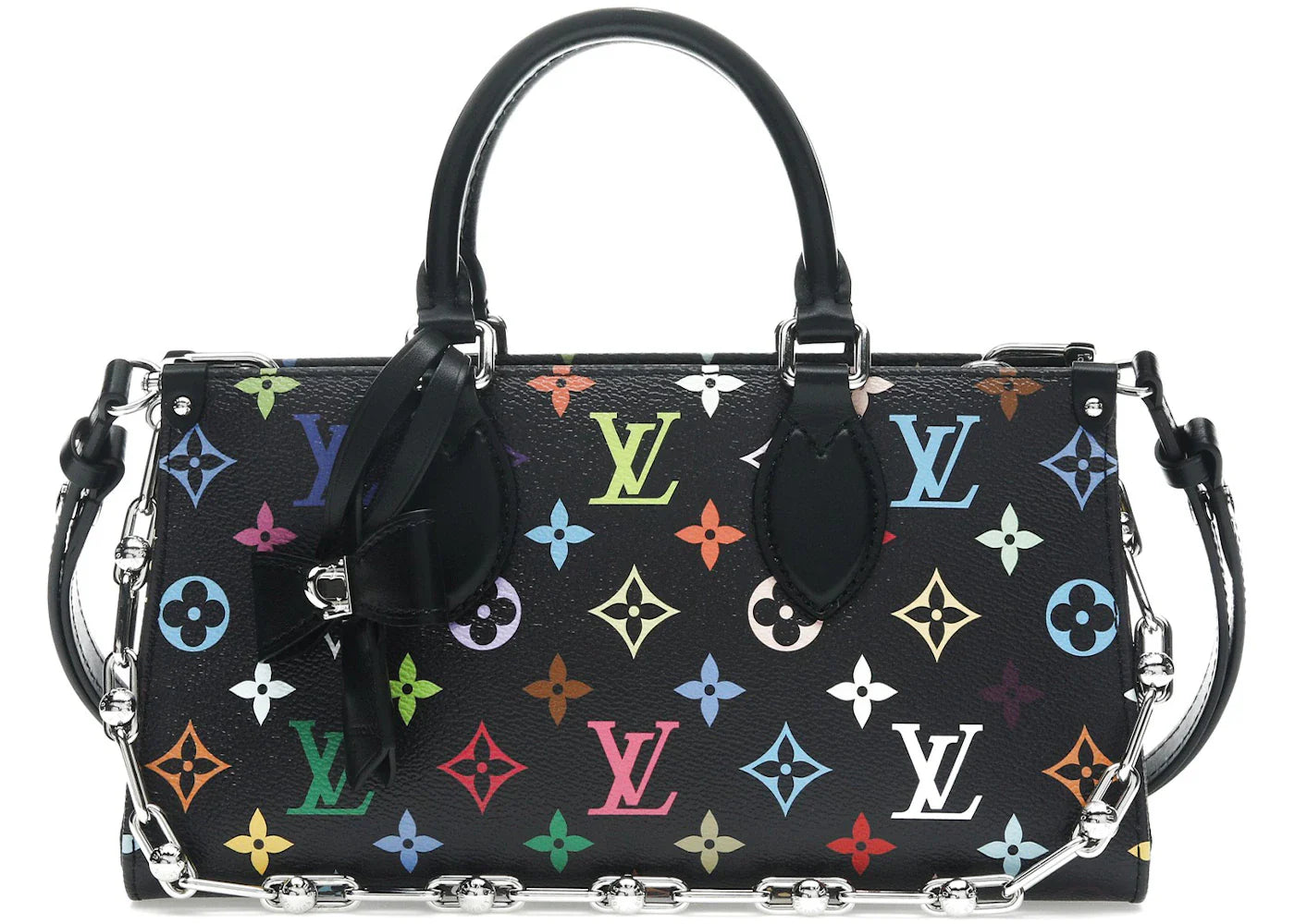 Louis Vuitton x Takashi Murakami OnTheGo East West Chain Black Multicolored