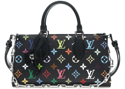 Louis Vuitton x Takashi Murakami OnTheGo East West Chain Black Multicolored
