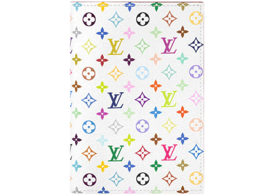 Louis Vuitton x Takashi Murakami Passport Cover White Multicolored