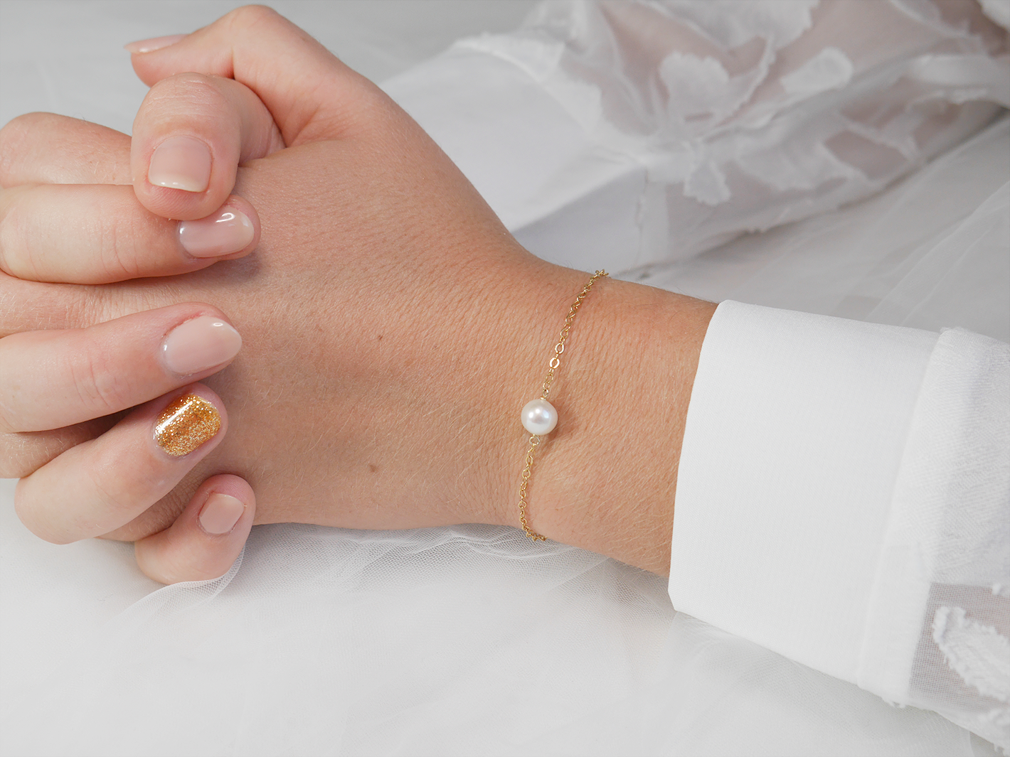 Eloise Bracelet - Large Pearl