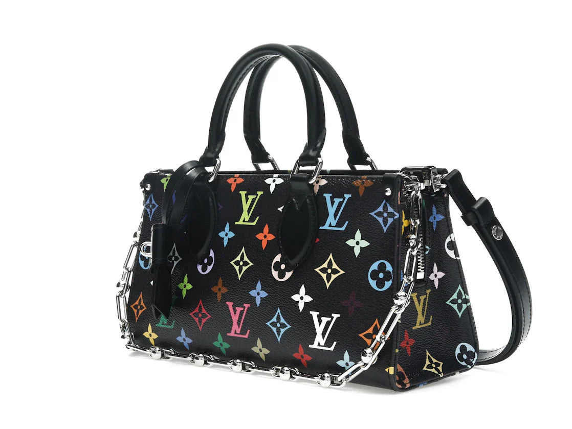 Louis Vuitton x Takashi Murakami OnTheGo East West Chain Black Multicolored