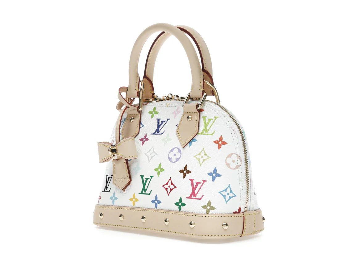 Louis Vuitton x Takashi Murakami Alma BB White Multicolored