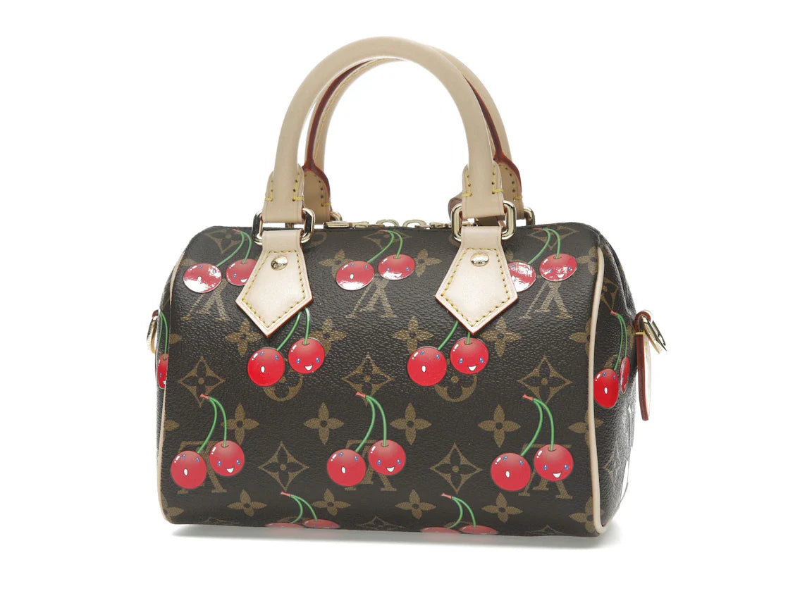 Louis Vuitton x Takashi Murakami Cherry Speedy Bandouliere 20 Brown Monogram