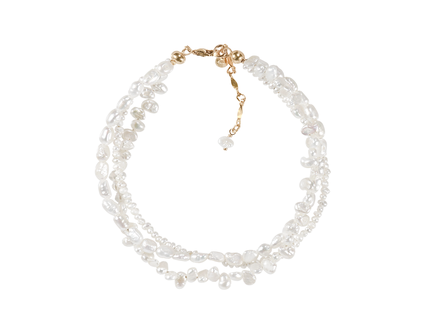 Elegant Natural Freshwater Pearls Twisted Beaded Bracelet