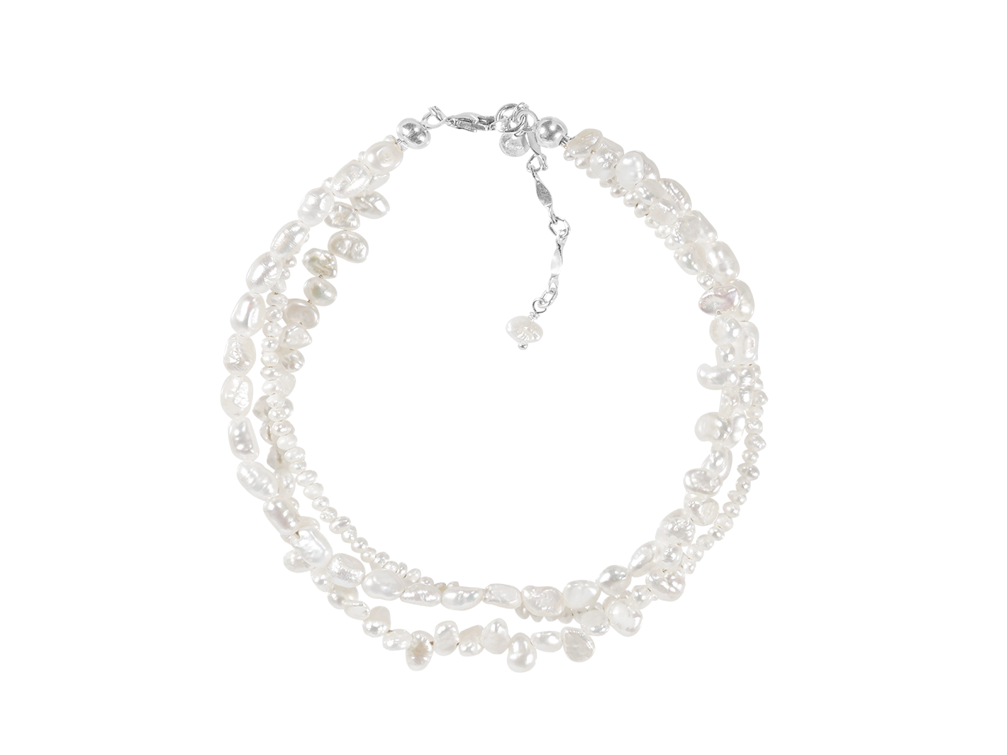 Elegant Natural Freshwater Pearls Twisted Beaded Bracelet
