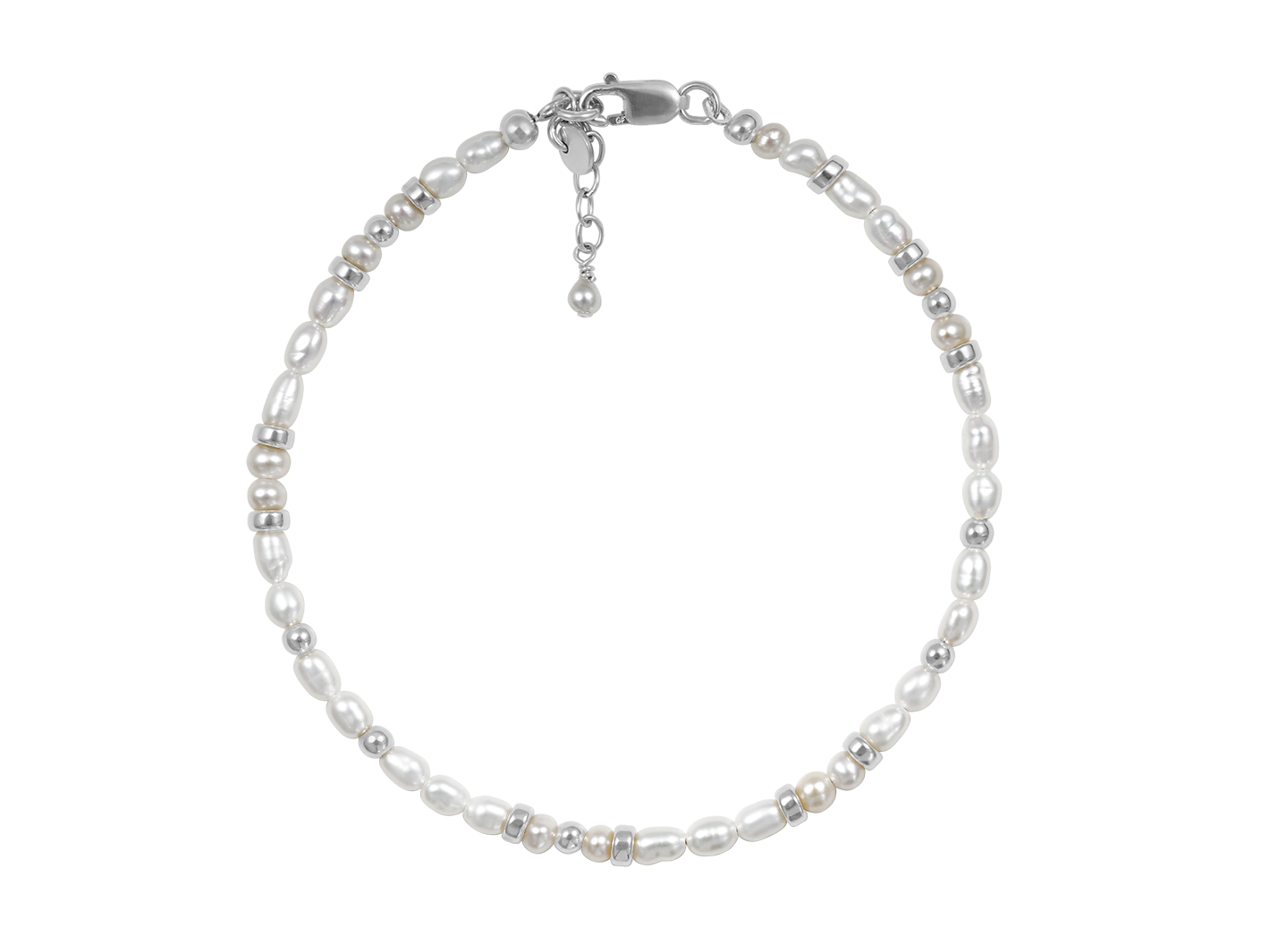 Maeve - Dainty Freshwater Pearl Bracelet with Gold Beads